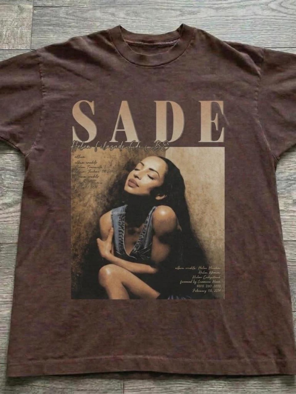 Gildan Brown Sade Graphic Short Sleeve Tee